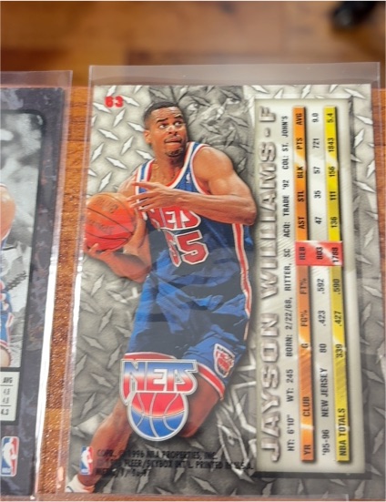 1995-96 Fleer Metal #172 Jayson Williams — front