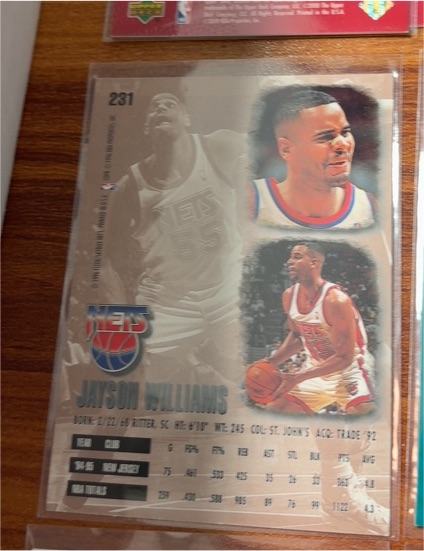 1994-95 Upper Deck #231 Jayson Williams — front