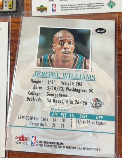 1996-97 Upper Deck #12 Jerome Williams — front