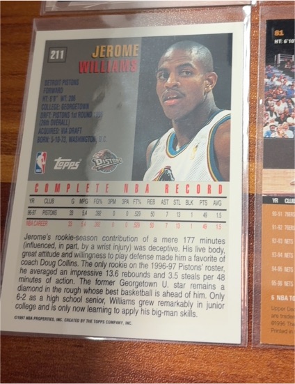 1996-97 Topps #211 Jerome Williams — front