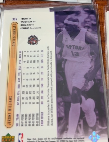 1996 Upper Deck Collector's Choice #386 Jerome Williams — front