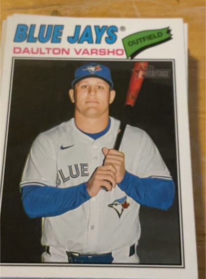2026 Topps Heritage #223 Daulton Varsho — front