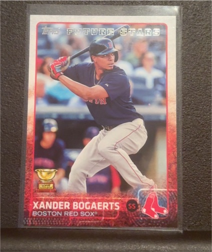 2015 Topps #327 Xander Bogaerts Future Stars Rookie Cup Boston Red Sox — front
