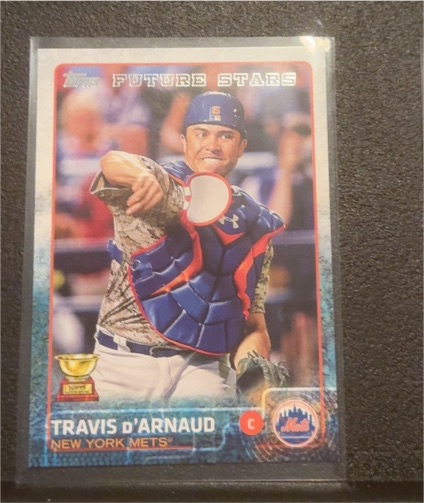 2015 Topps #544 Travis d'Arnaud New York Mets Future Stars — front