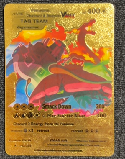 2020 Pokémon Venusaur Charizard Blastoise VMAX Tag Team #143 — front