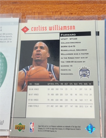 1996-97 Upper Deck #108 Corliss Williamson — front