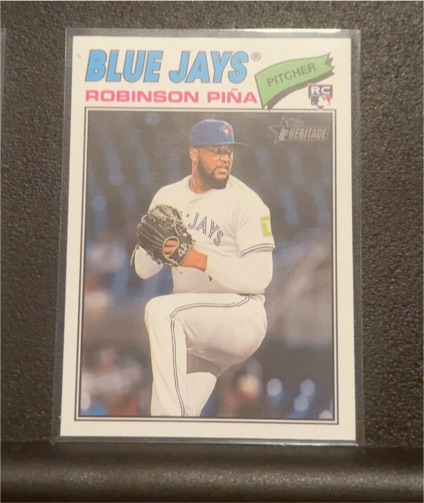 2026 Topps Heritage #315 Robinson Piña — front