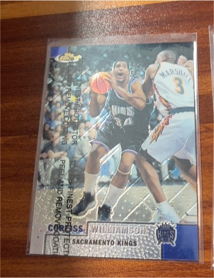 1999 Topps Finest #52 Corliss Williamson — front