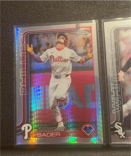 2025 Topps Chrome Update #USC32 Harrison Bader — front