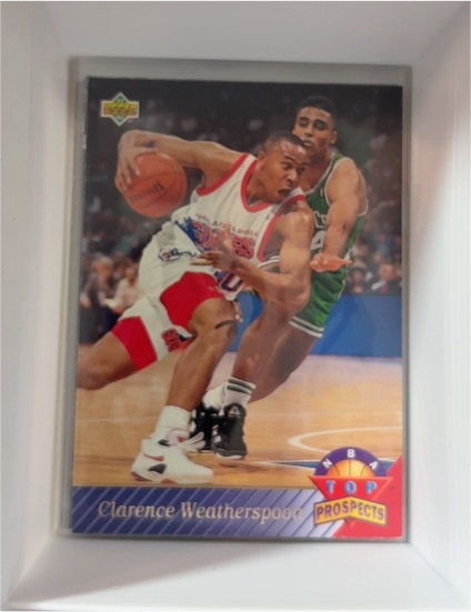 1992-93 Upper Deck #475 Clarence Weatherspoon — front