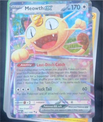 2026 Pokémon POR #062 Meowth EX — front