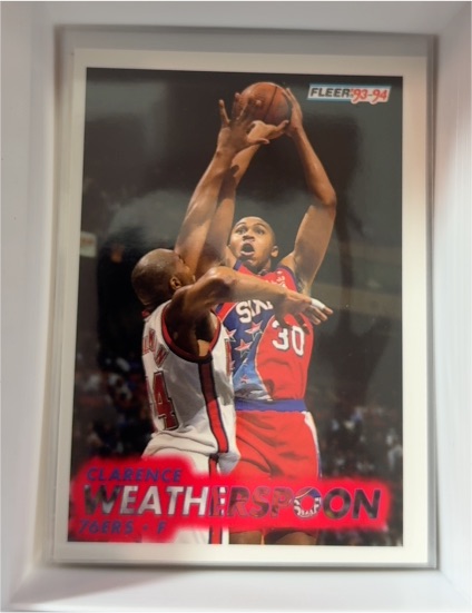 1993-94 Fleer #161 Clarence Weatherspoon — front
