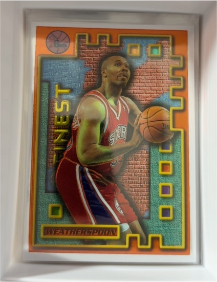 1995-96 Topps Finest #M39 Clarence Weatherspoon — front