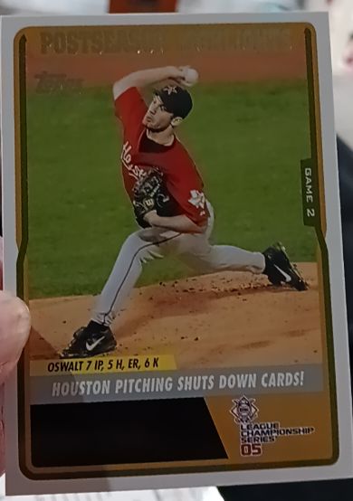 2005 Topps Updates & Highlights Postseason Highlights #UH127 Roy Oswalt — front