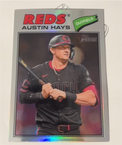 2026 Topps Heritage Chrome #80 Austin Hays — front
