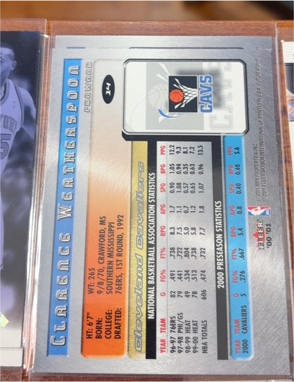 1992-93 Upper Deck #265 Clarence Weatherspoon — front