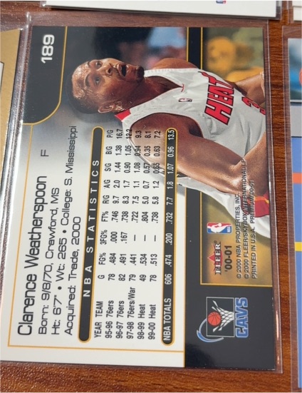 2000-01 Fleer #189 Clarence Weatherspoon — front