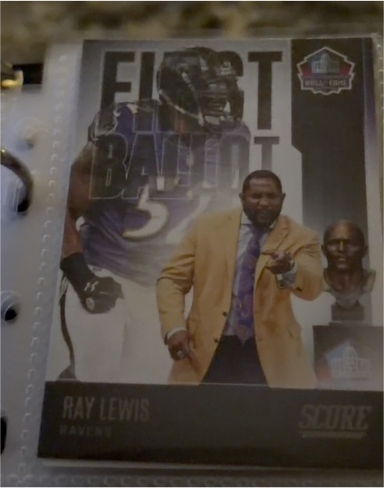 2022 Panini Score First Ballot #FB-RL Ray Lewis — front