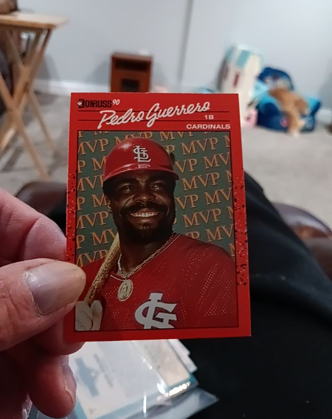 1990 Donruss MVP #BC-6 Pedro Guerrero — front