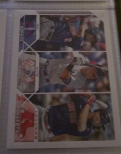 2023 Topps Series 1 #289 AL AVG Leaders Aaron Judge Luis Arraez Xander Bogaerts — front