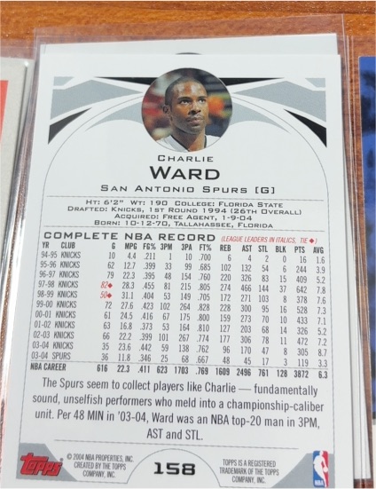 2004 Topps #158 Charlie Ward — front
