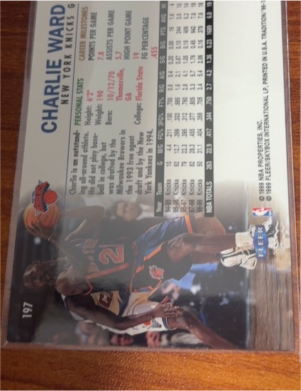 1994-95 Fleer #333 Charlie Ward RC — front