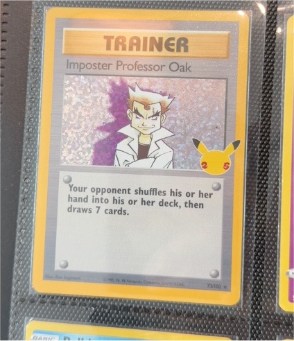 2021 Pokémon Celebrations: Classic Collection #73 Imposter Professor Oak — front