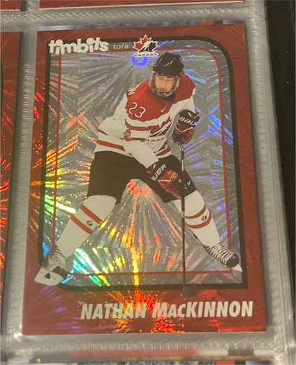2021-22 Upper Deck Tim Hortons Team Canada Timbits to Nathan MacKinnon #2000 — front