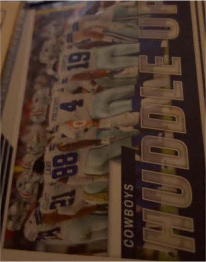 2022 Score Football #HU-DAL Dallas Cowboys Huddle Up — front