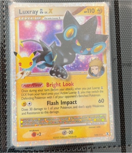 2021 Pokemon Celebrations #109 Luxray GL LV.X — front