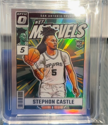 2024-25 Panini Donruss Optic #12 Stephon Castle Net Marvels — front
