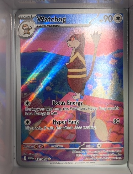2025 Pokémon Sv: White Flare #153 Watchog — front