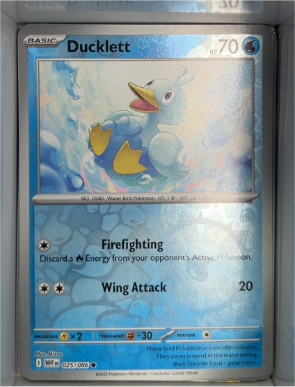 2025 Pokémon White Flare #025 Ducklett — front