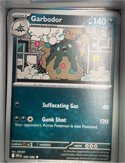 2025 Pokémon SV: White Flare #060 Garbodor — front