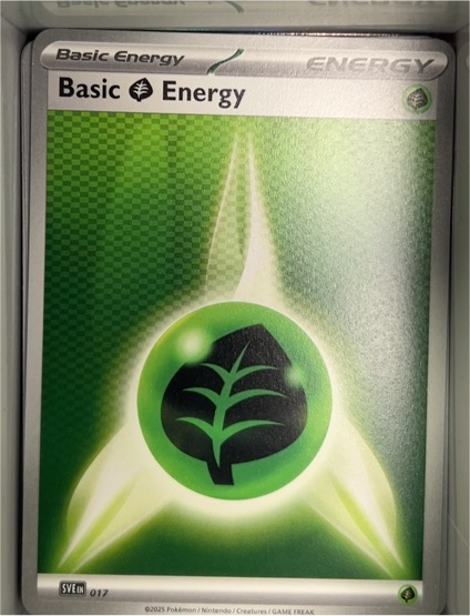 2025 Pokémon Scarlet & Violet #017 Basic Grass Energy — front