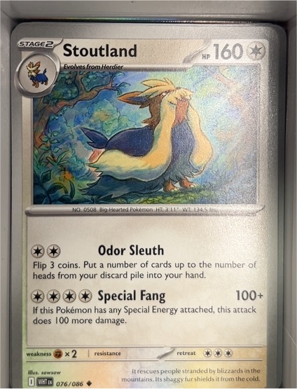 2025 Pokémon TCG SV: White Flare #076 Stoutland — front