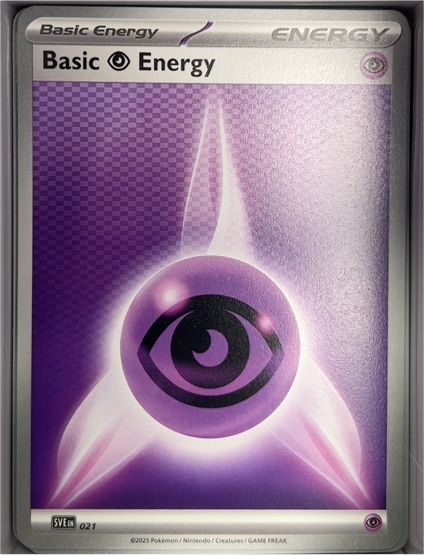 2025 Pokémon SVE #021 Basic Psychic Energy — front