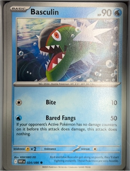 2025 Pokémon SV: White Flare #024 Basculin — front