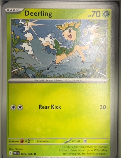 2022 Pokémon SV: White Flare #006 Deerling — front
