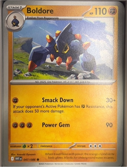 2025 Pokémon SV: White Flare #047 Boldore — front
