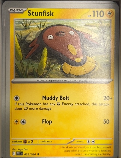 2022 Pokémon SV: White Flare #035 Stunfisk — front
