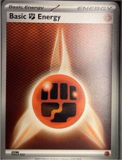 2025 Pokemon Scarlet & Violet Energies #022 Basic Fighting Energy — front