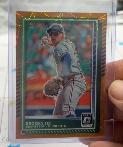 2025 Donruss Optic Orange Velocity #73 Brooks Lee — front