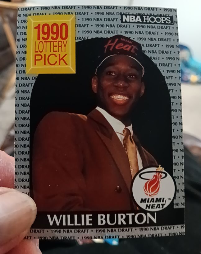 1990-91 NBA Hoops #398 Willie Burton — front