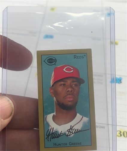2025 Topps T205 #256 Hunter Greene — front