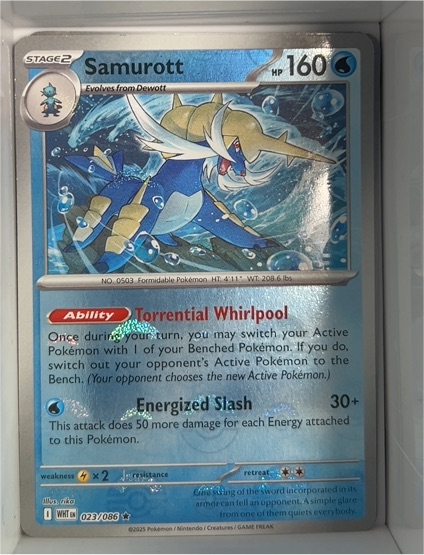 2025 Pokémon SV: White Flare #023 Samurott — front