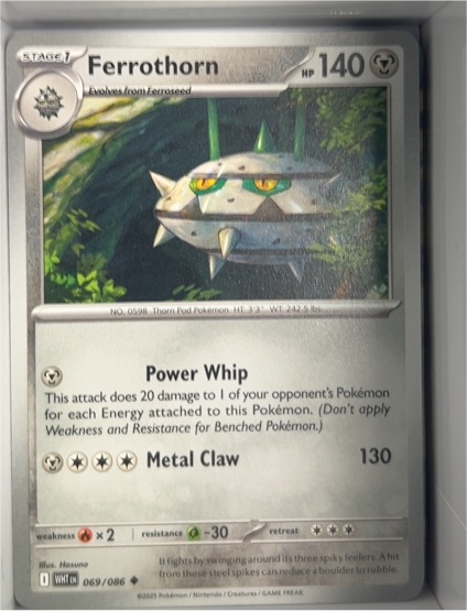 2023 Pokémon SV: White Flare #069 Ferrothorn — front