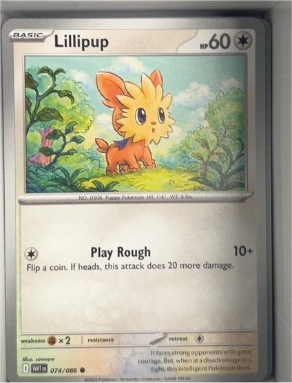 2023 Pokémon SV: White Flare #074 Lillipup — front