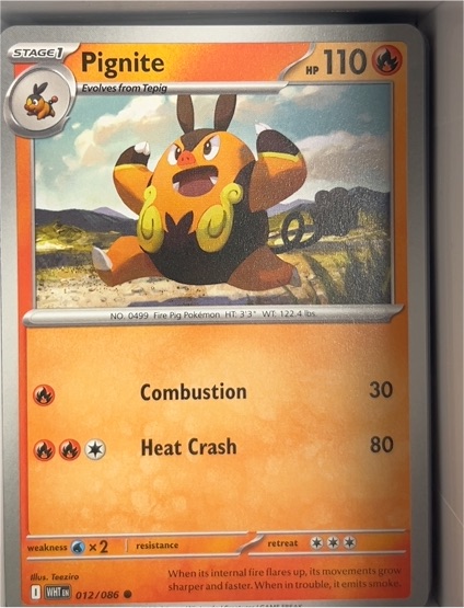 2021 Pokémon 012 Pignite — front