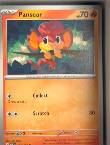 2016 Pokémon SV: White Flare #014 Pansear — front